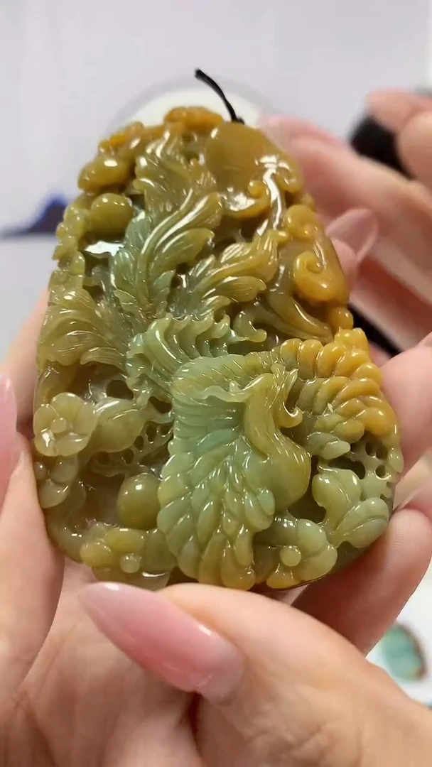 【闪购商品】定制翡翠未镶嵌5041DD-毛货凤凰81