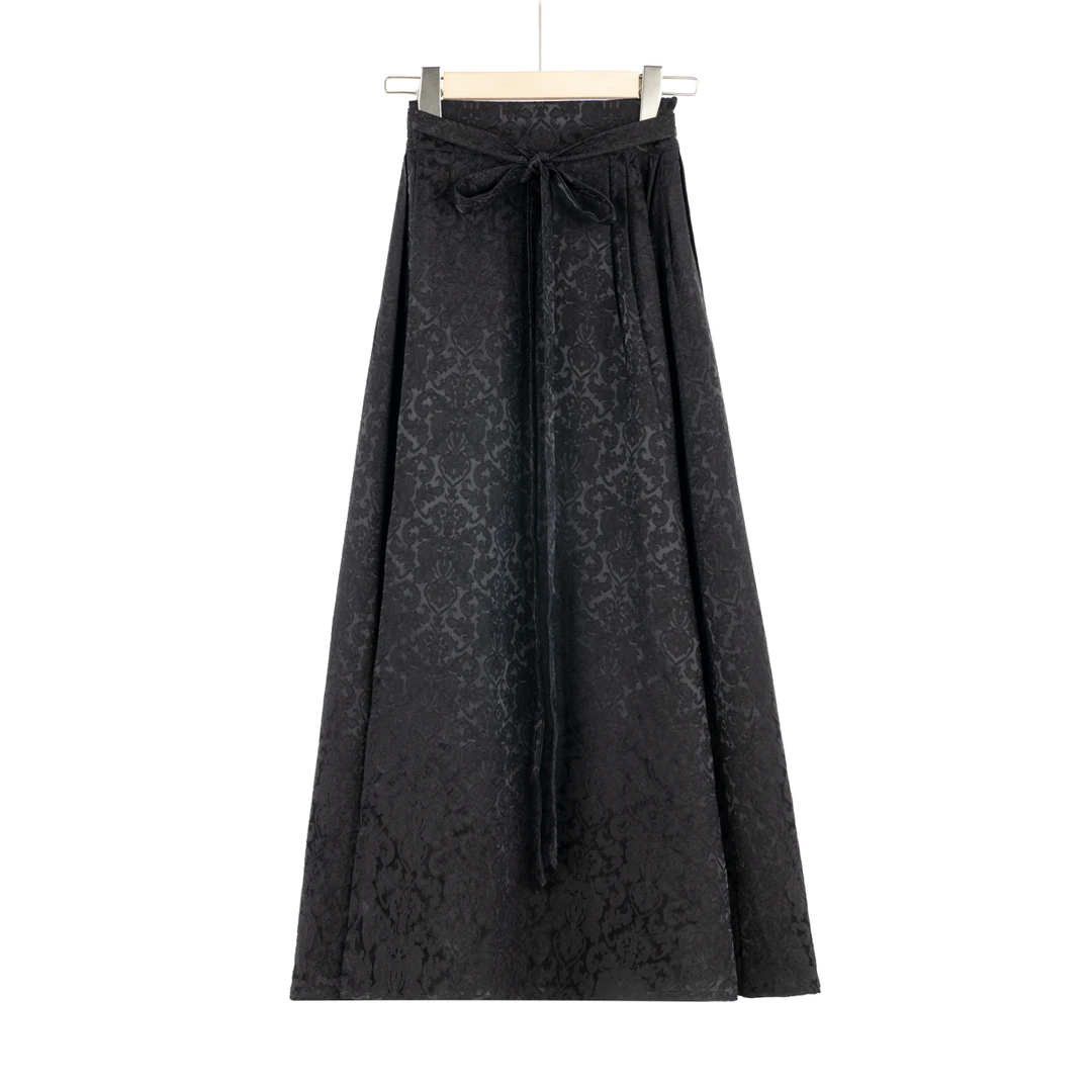 吉米原创-国风提花裹裙新中式马面裙102036