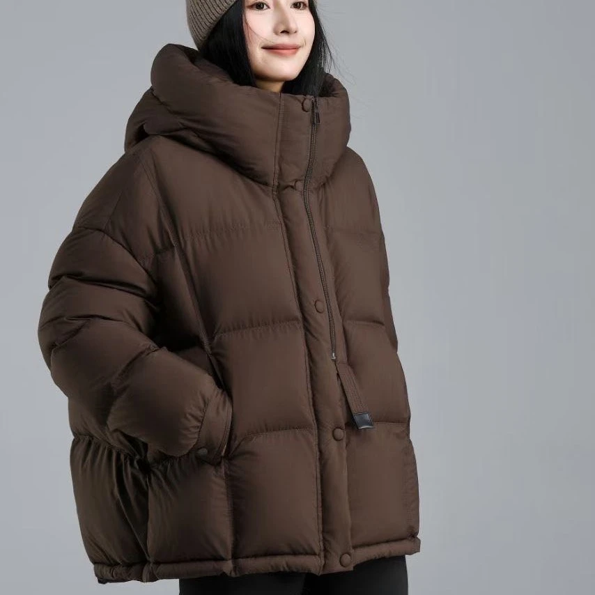 836一手长双拉链保暖羽绒服