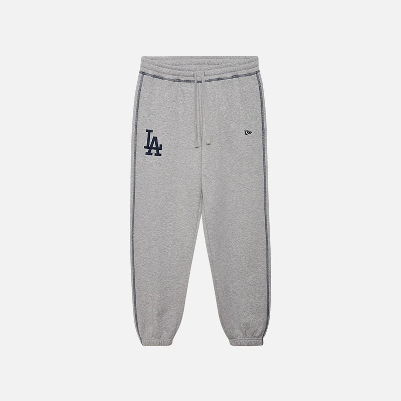 New Era x MLB 联名款 洛杉矶道奇队 徽标刺绣束脚长款针织运动裤