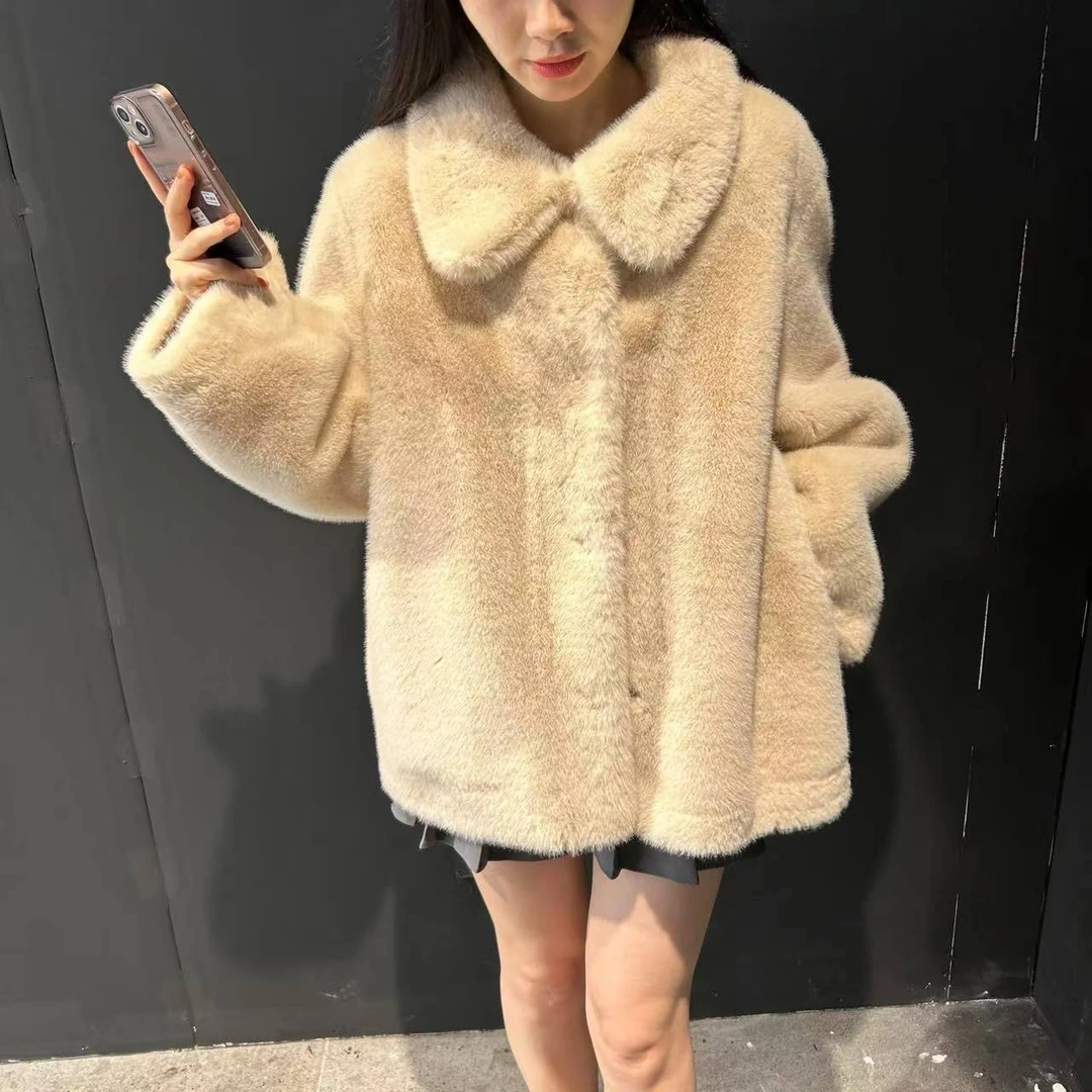 海宁女士外套2024新款秋冬季时尚女装气质网红轻奢百搭设计师