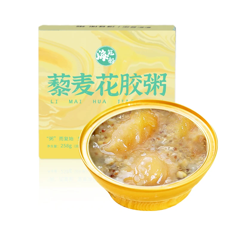 海冠船6碗大碗装花胶粥藜麦口味，258克/碗