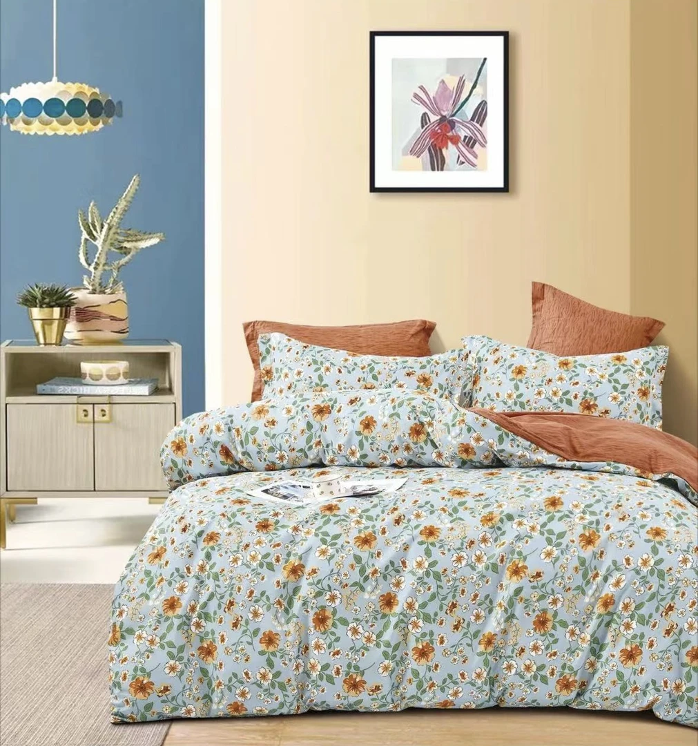 【霖梦2米被罩】高支高密水洗斜纹棉被罩AB版