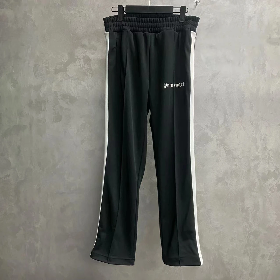 palm angels  黑白侧logo拉链卫裤/m/未使用