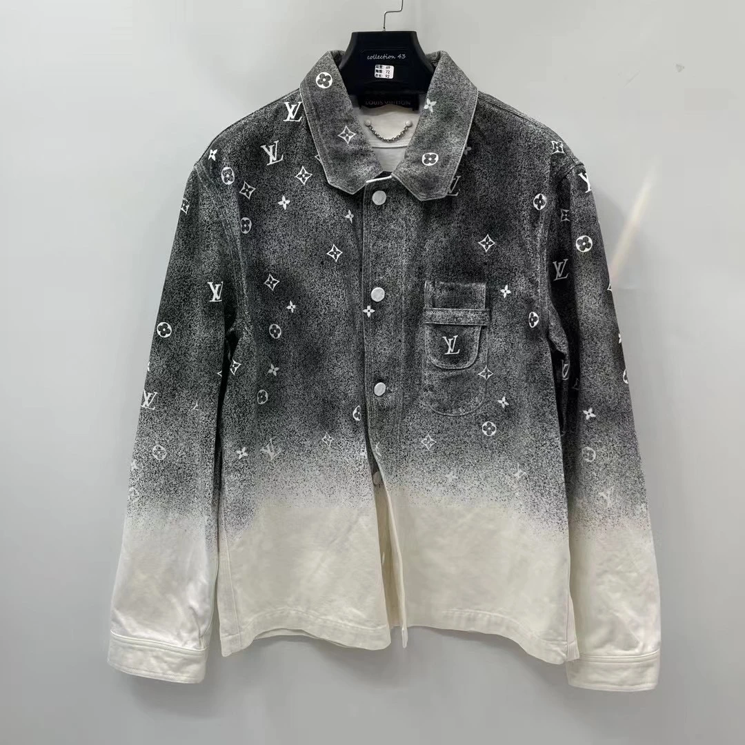 louis vuitton 黑色星空渐变老花满logo牛仔夹克  /xl/99新