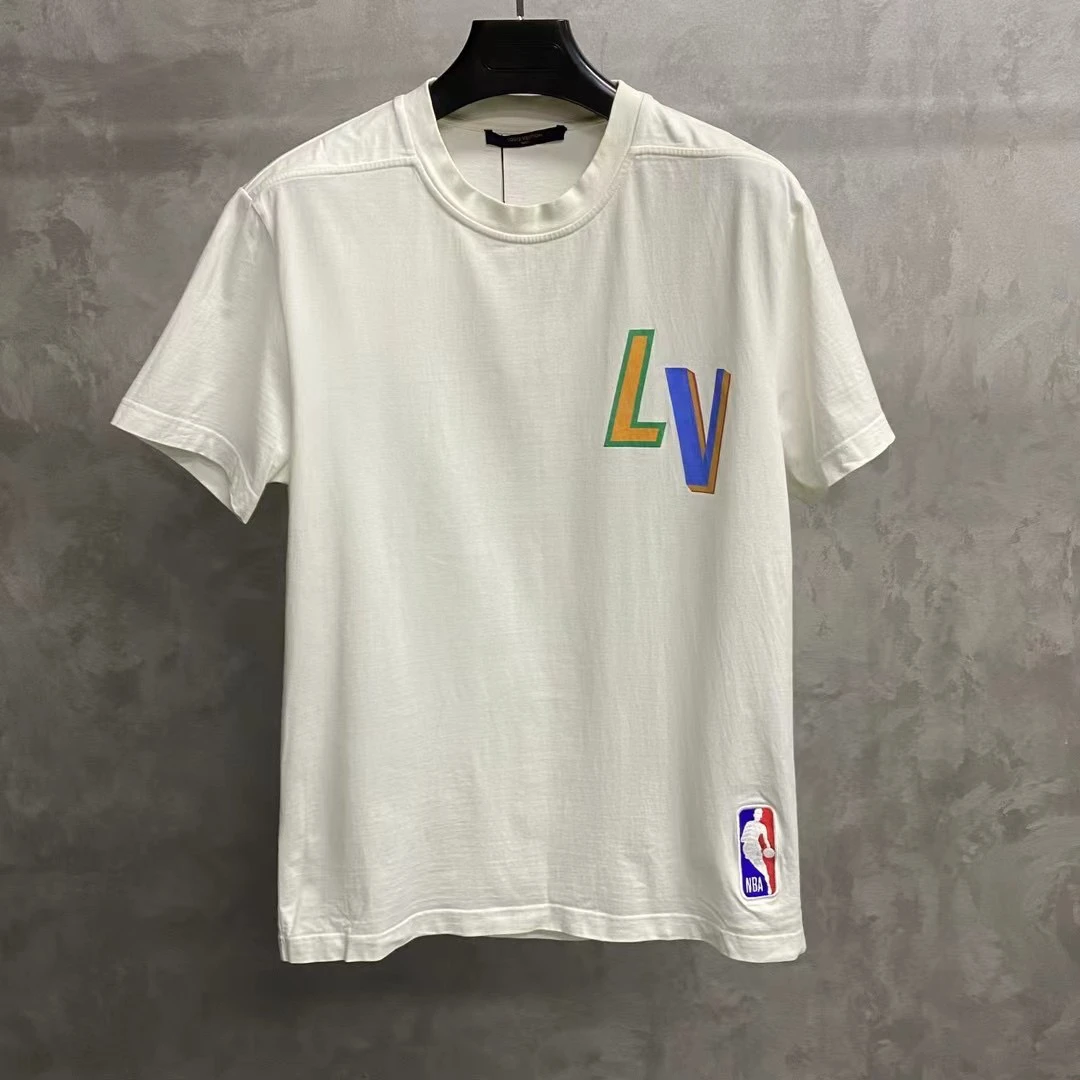 louis vuitton 白色nba印花图案logo短袖 /M/99新