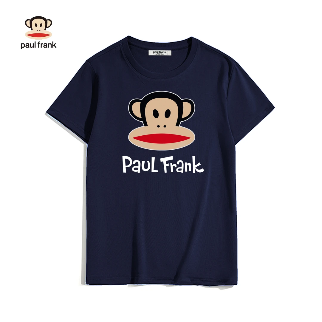 paul frank/大嘴猴纯棉短袖情侣夏季透气圆领薄款宽松t恤休闲上衣