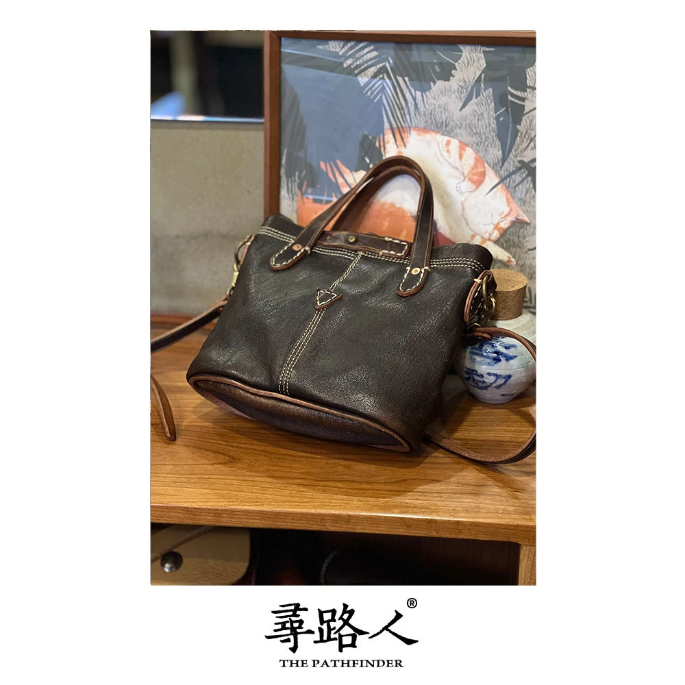 寻路人【瑕疵】个性休闲简约款气质风单肩斜挎手提包