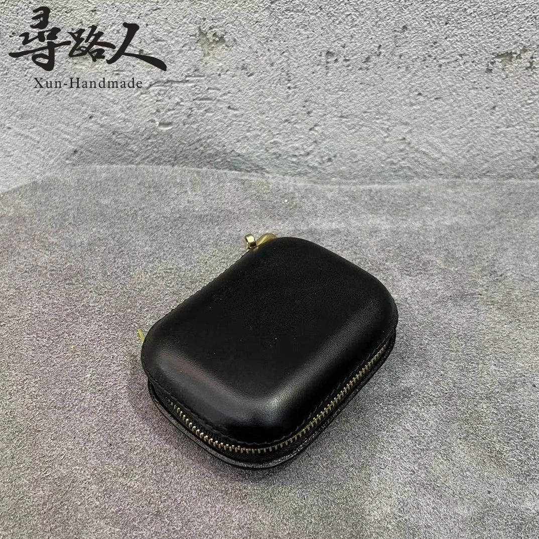 寻路人【小】马卡龙便携式小巧可爱牛皮收纳盒  s861100-2