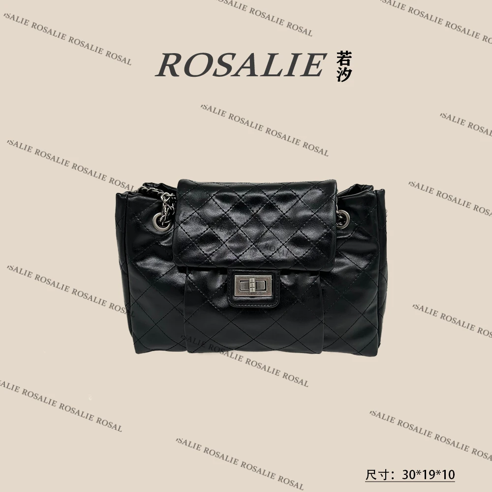 【工厂直销】ZT-D7055-游牧黑韩版单肩女包夏季小香风