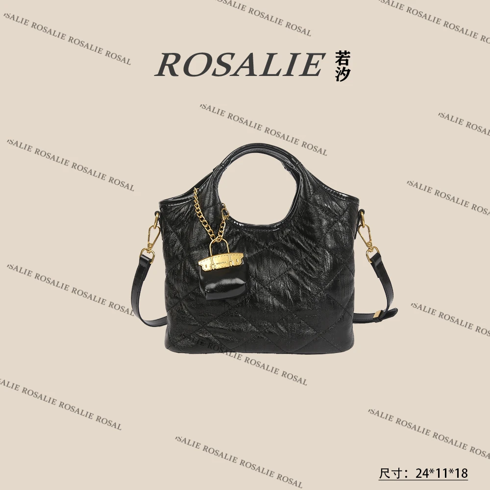 【若汐Rosalie】SKL-5360-1-黑色 秋冬新款轻奢小包