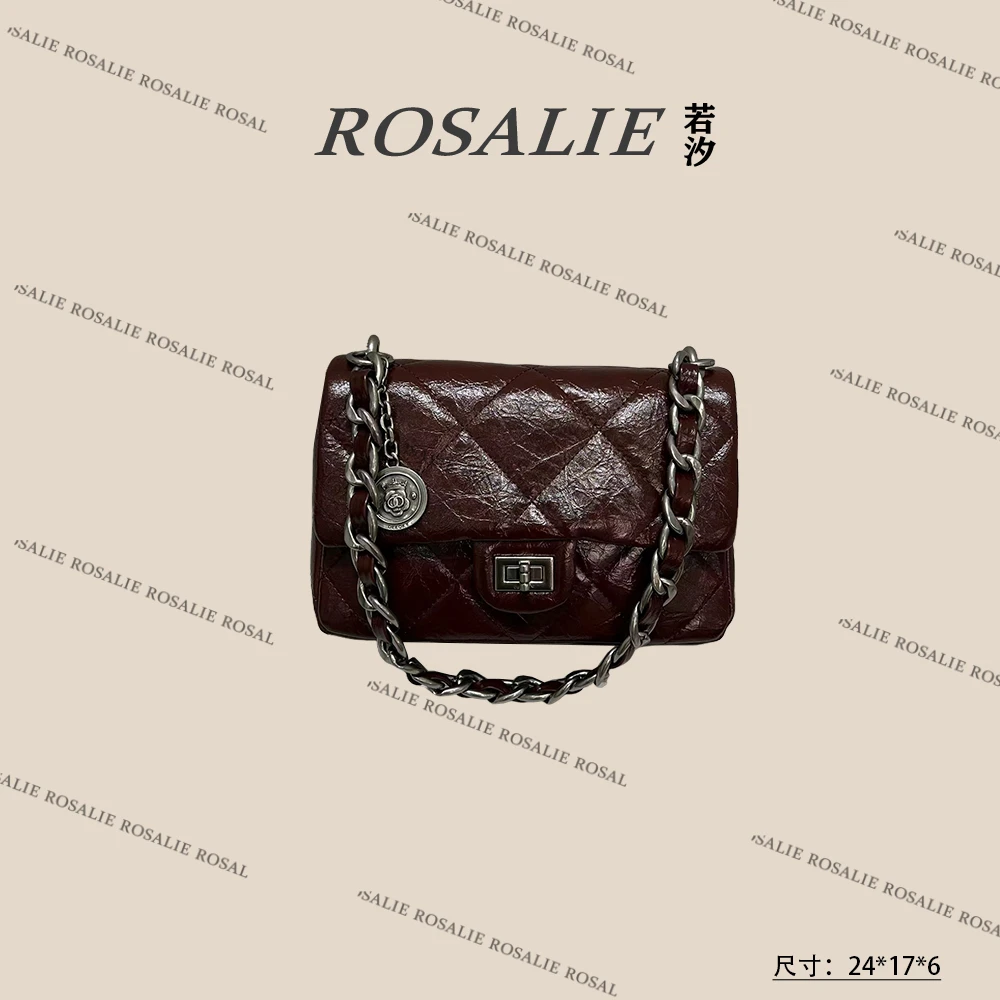 【若汐Rosalie】ZT-D9613-B-美拉棕轻奢小众时尚女士包