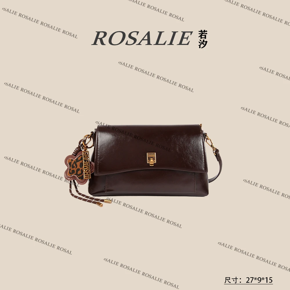 【若汐Rosalie】SKL-7263咖啡女士时尚潮流百搭通勤斜挎包