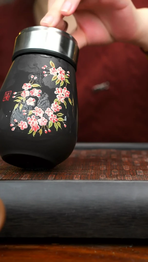 【闪购商品】紫砂茶壶石黄随行杯 才会梅花