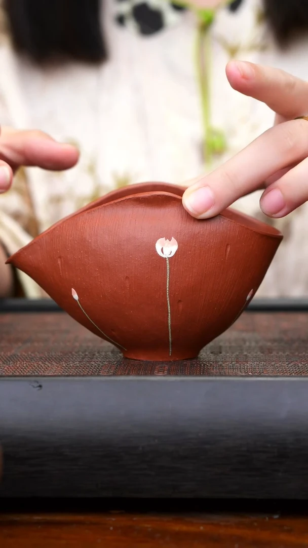 【闪购商品】紫砂茶壶降坡泥莲花公道杯