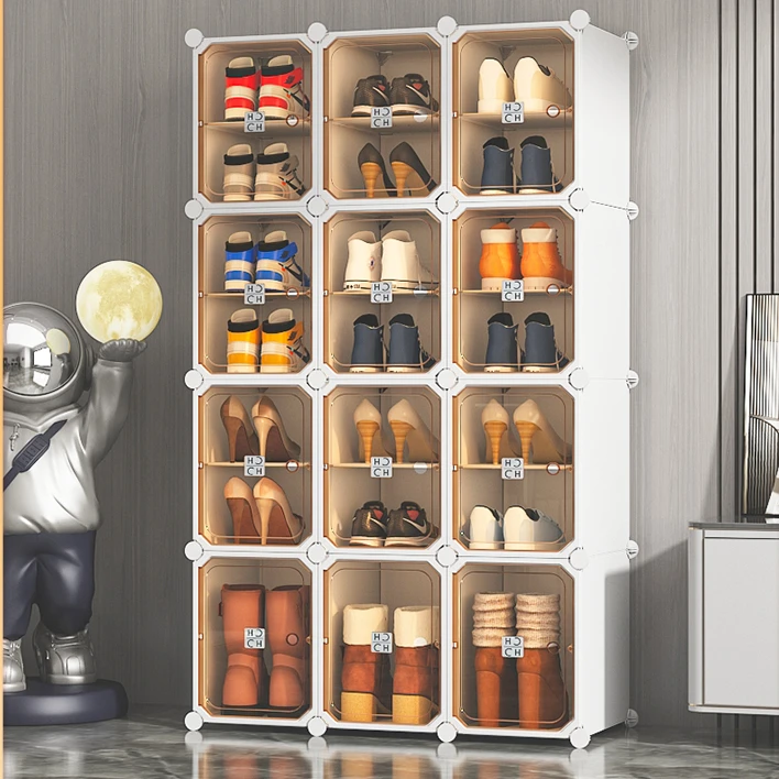 鞋盒新款2025爆款鞋子收纳神器省空间塑料茶透明靴子大码球鞋鞋柜