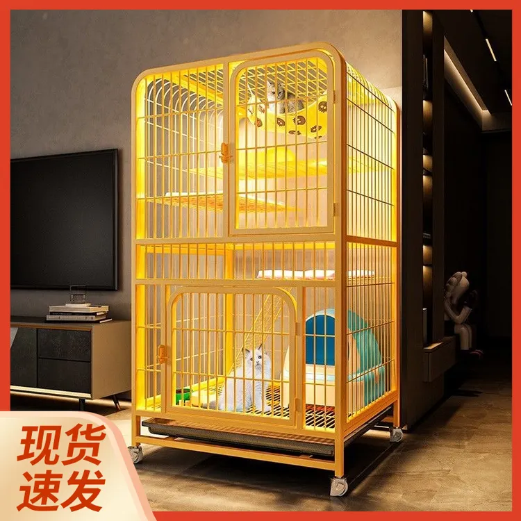 【超大自由空间】猫笼家用室内带厕所猫别墅宠物笼双层猫舍猫屋猫咪