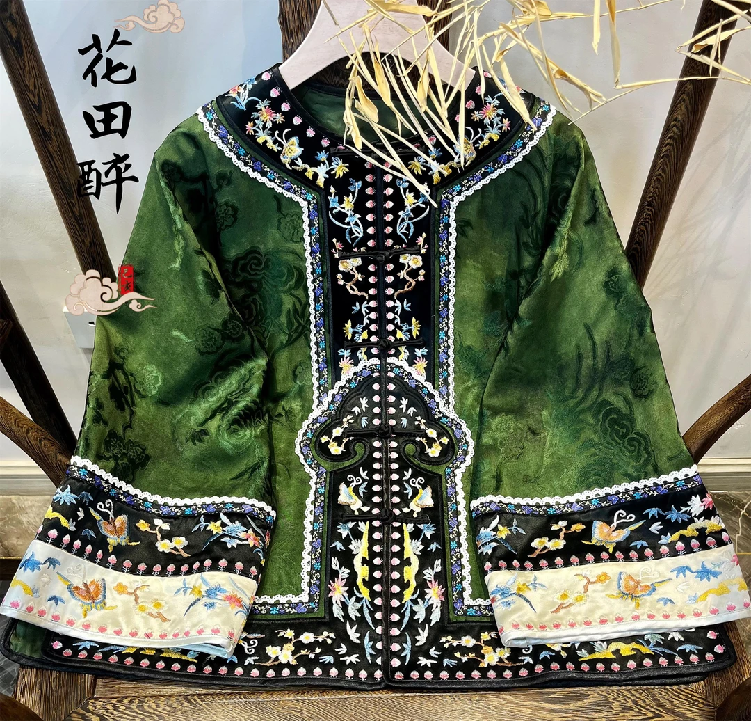 藏月新款重工对襟重工刺绣外套新中式复古圆领上衣女C24616510