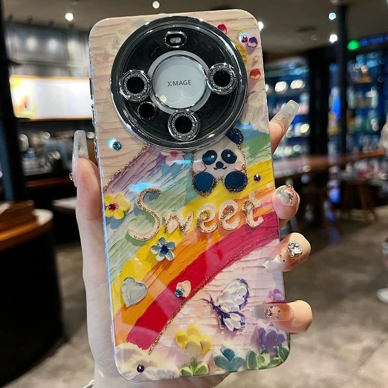 适用华为mate60苹果系列新款手机壳创意卡通smile太阳花个性防摔