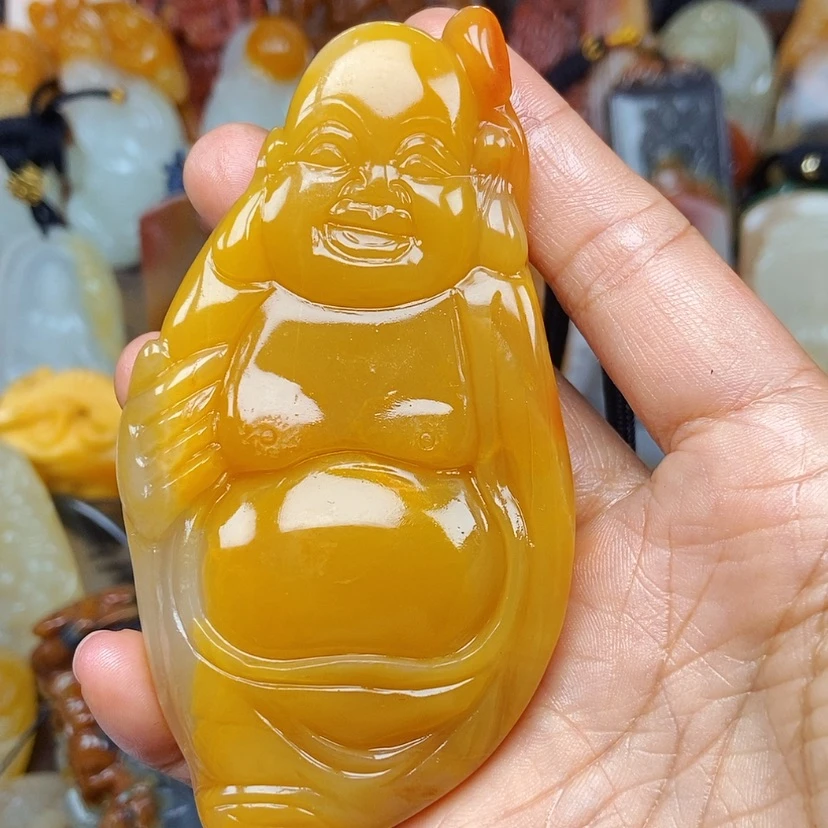 【闪购商品】石英质玉（黄龙玉）颈饰未镶嵌