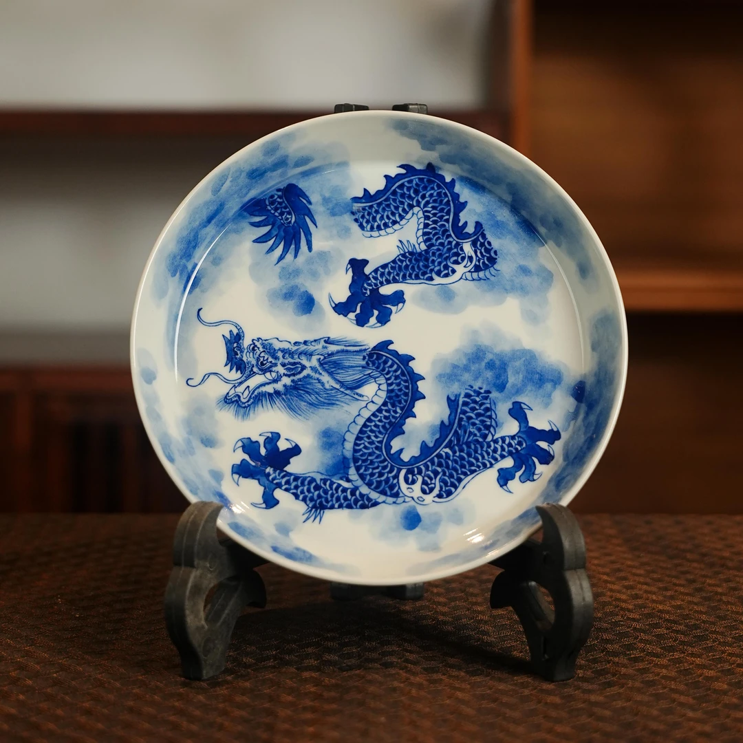 占春生窑龙穿云壶承