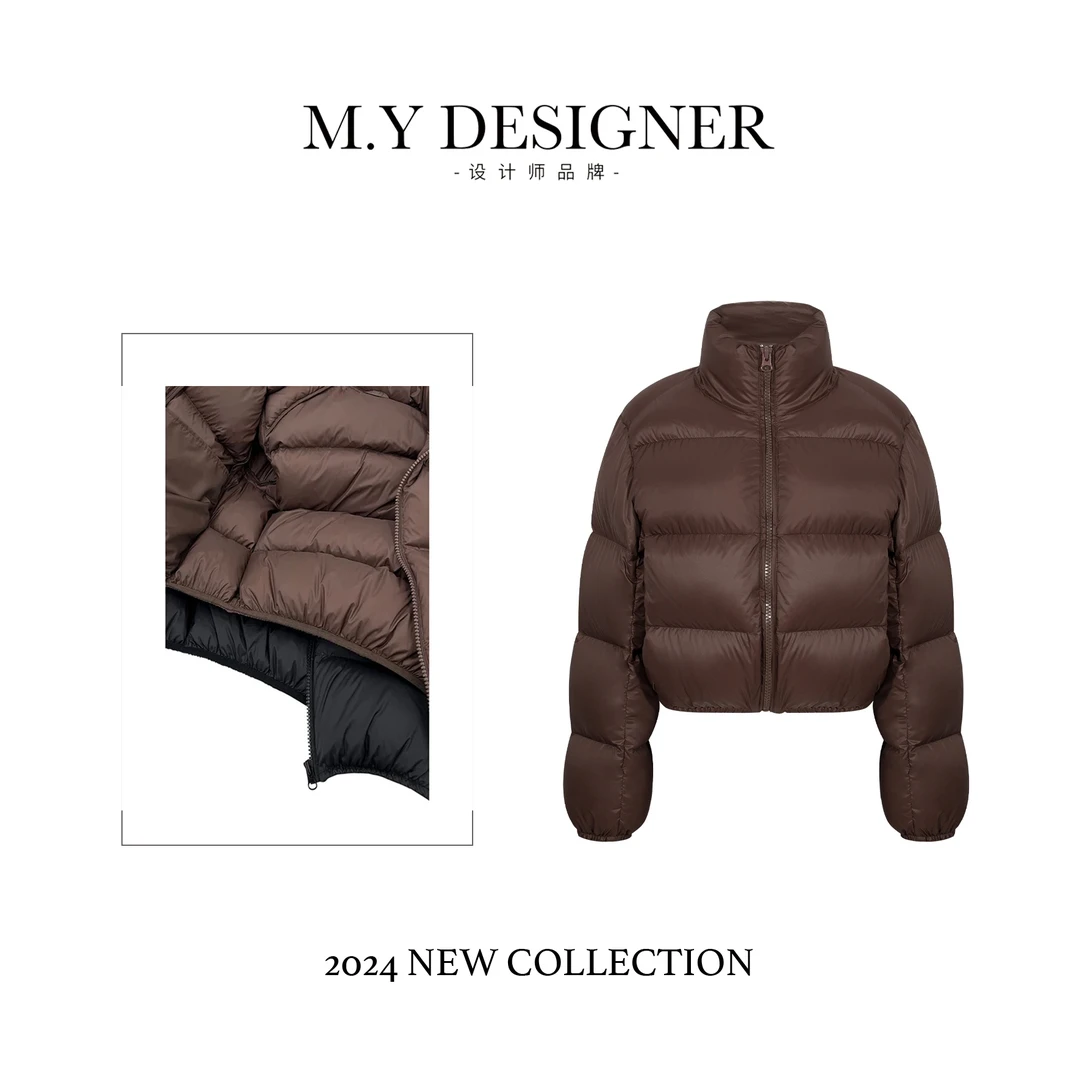 【3S】90白鸭绒短款肯豆风格秋冬新品羽绒服KD328