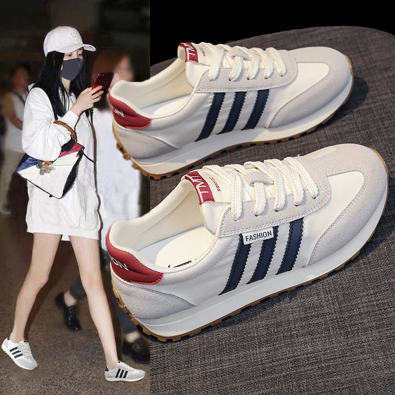 【补贴】印妍阿甘鞋女2024夏季新款网布透气薄款小白鞋百搭休闲鞋