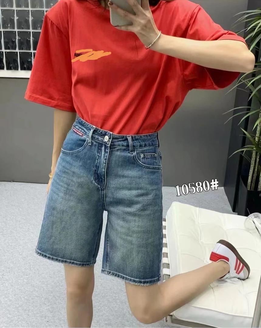 NFM女驸马新款时尚显瘦牛仔五分短裤99173