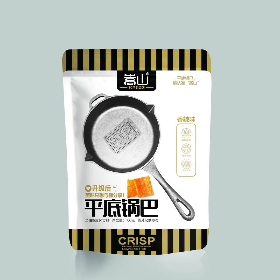 嵩山平底锅巴经典香辣味106gx1包