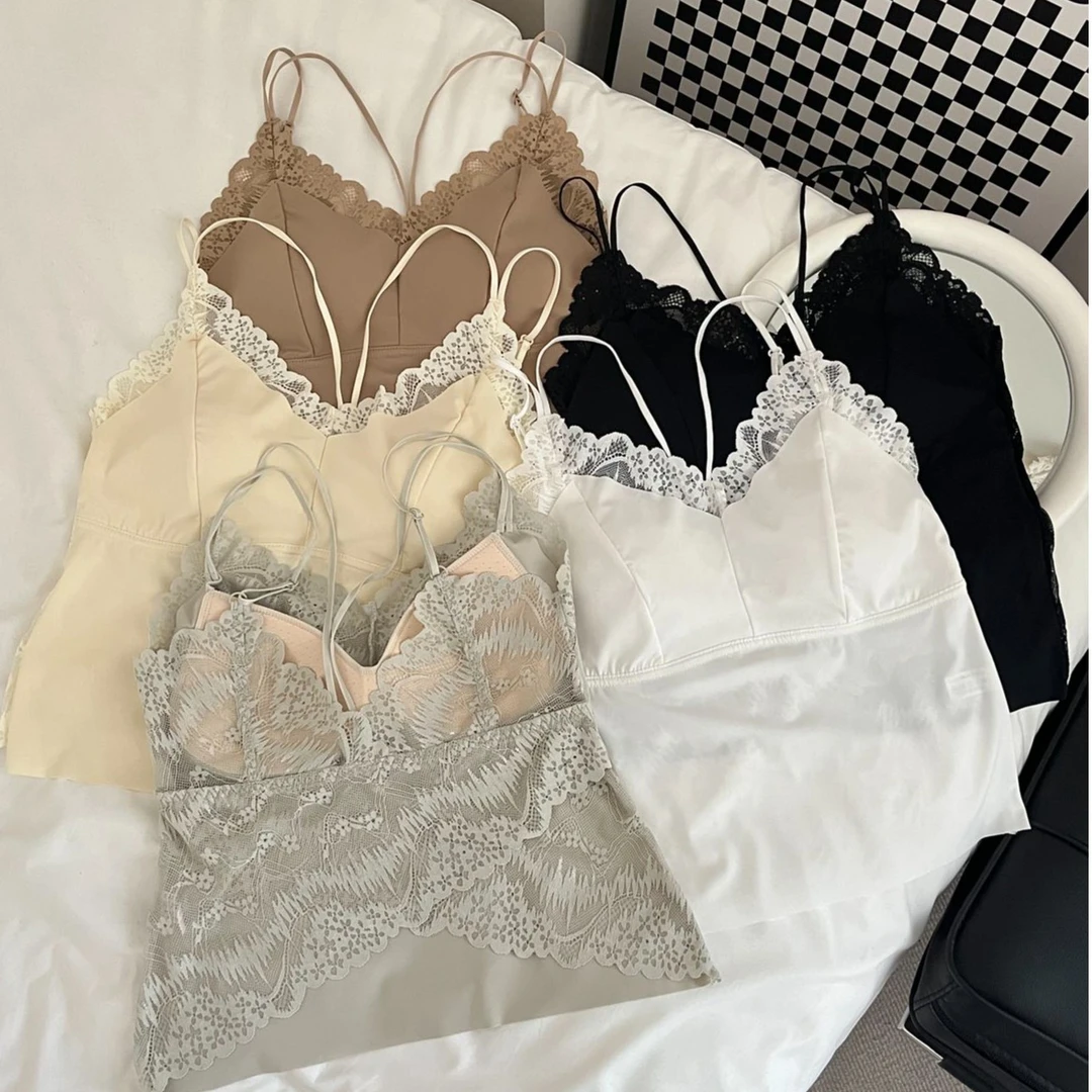 夏季打底蕾丝美背吊带内搭薄款外穿修身显瘦透气舒适内衣吊带背心