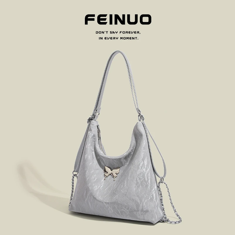 【FEINUO/妃诺】2024秋冬新款单肩斜挎包高级感大容量双肩托特包