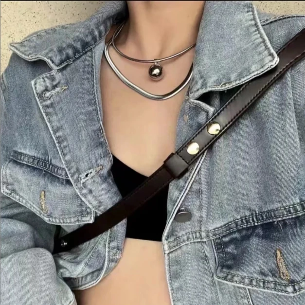 s925银百搭 蛇骨链 2mm项圈流行时尚颈链