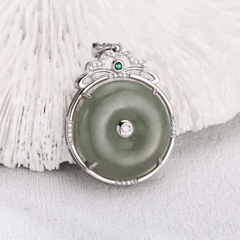 吊坠925银 平安扣吊坠 百搭项链流行挂坠