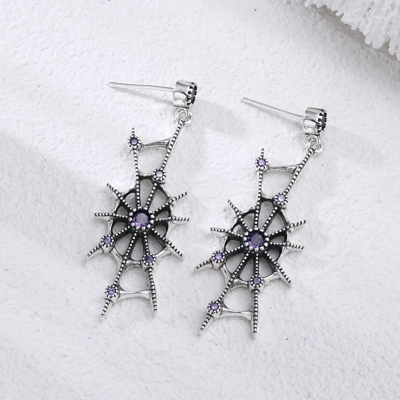 925银耳饰 蜘蛛耳钉 耳扣 男女款流行耳饰