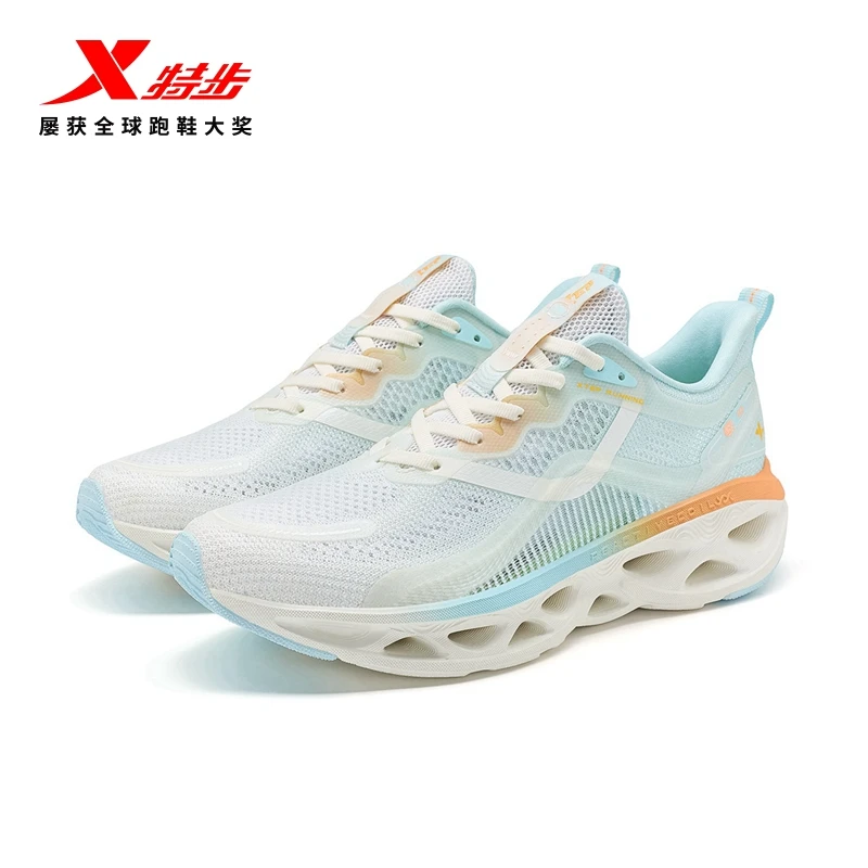 特步减震旋10代跑步鞋女2024夏季新款网面透气运动鞋977218110059