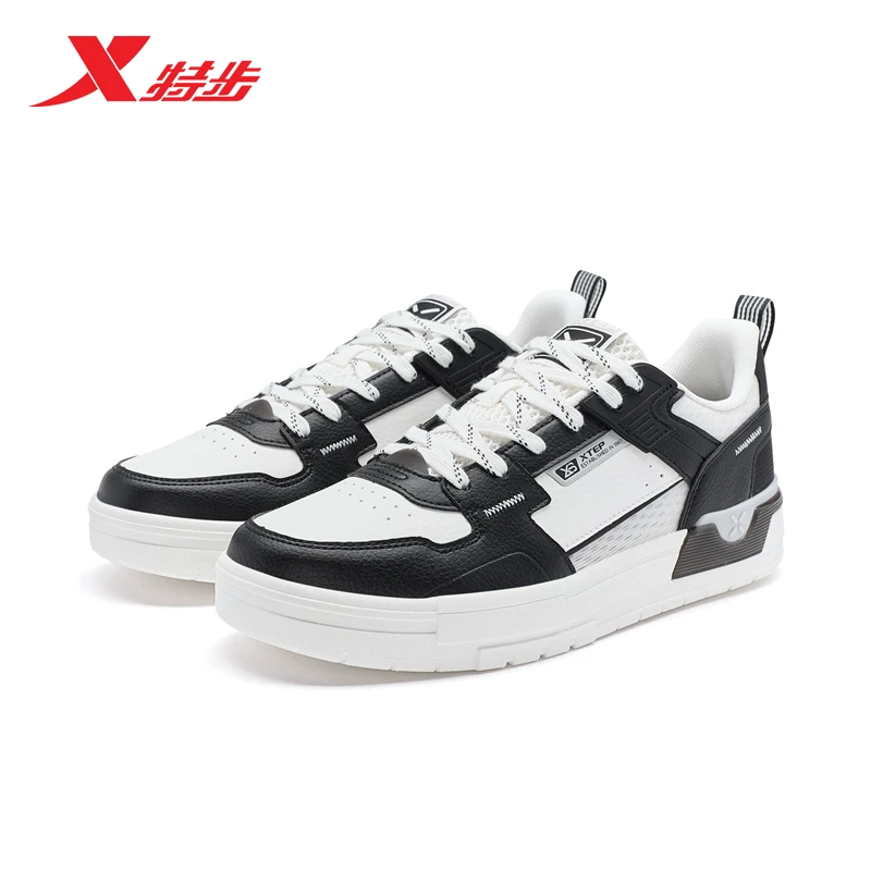 特步裂变板鞋男2024夏季新款厚底休闲鞋百搭滑板鞋976219310036