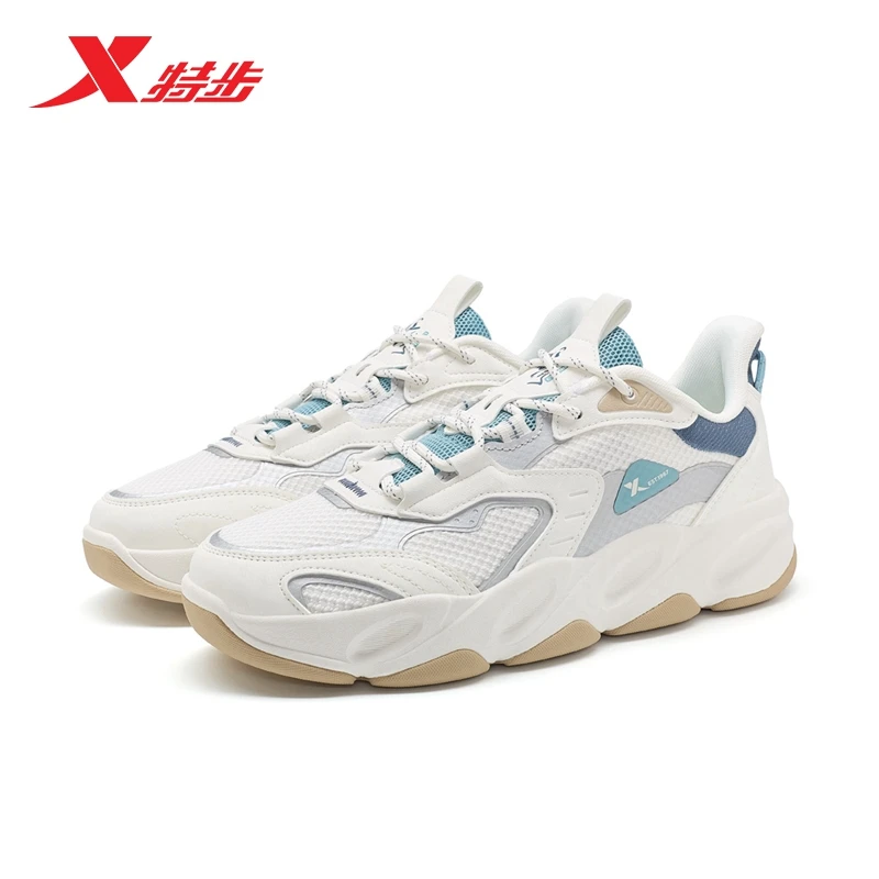 特步休闲鞋男鞋夏款网面透气潮流运动鞋休闲鞋男977219310035