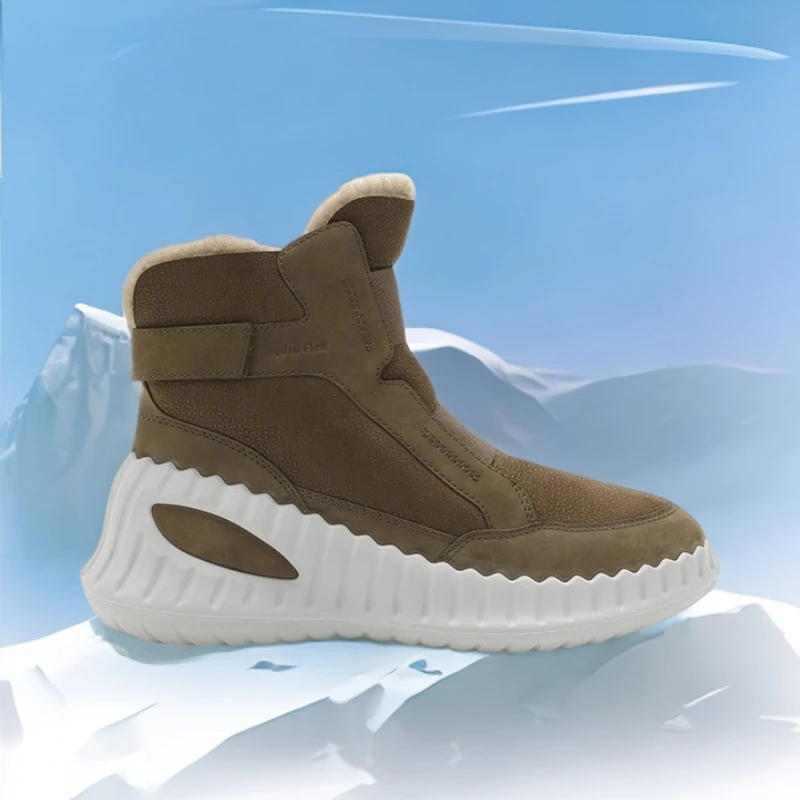 COZYSTEPS可至皮毛一体秋冬雪地靴保暖冬季加绒厚底女鞋AD8060