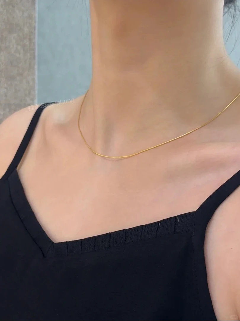 钛钢项链 蛇骨链项链