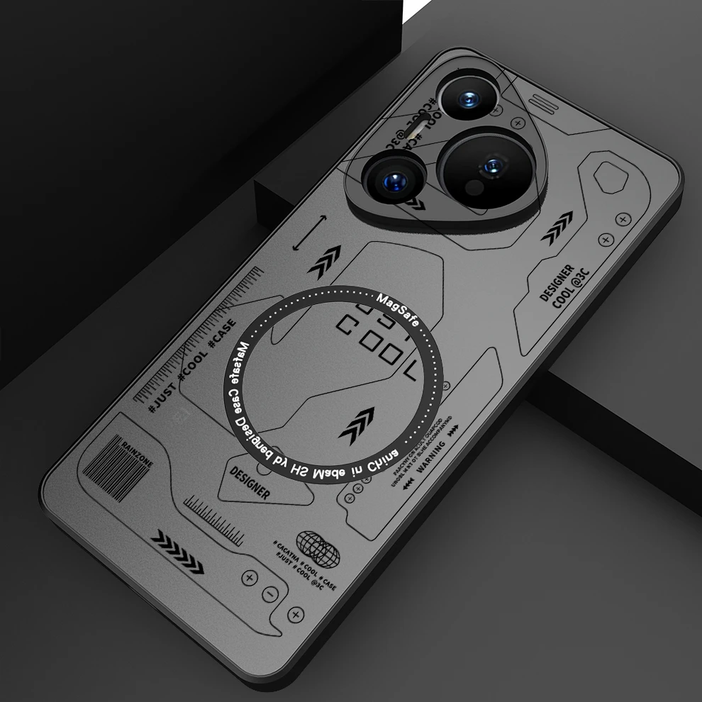 rainzone华为p70手机壳pura70新款手机套pro磁吸ultra全包防摔+男