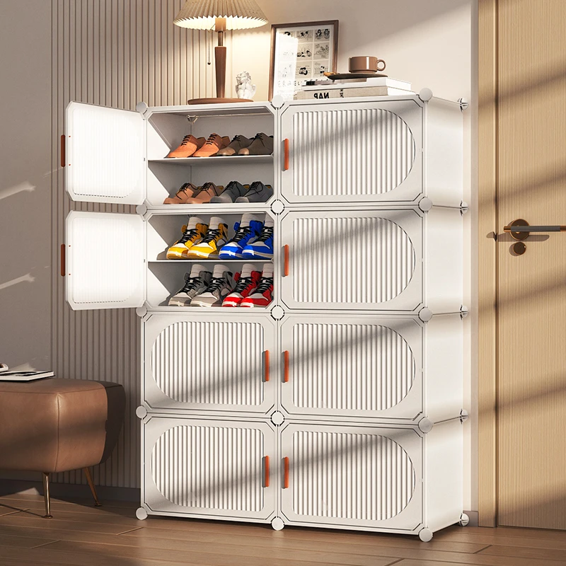鞋柜家用门口简易鞋架室内多层鞋子收纳神器入户防尘