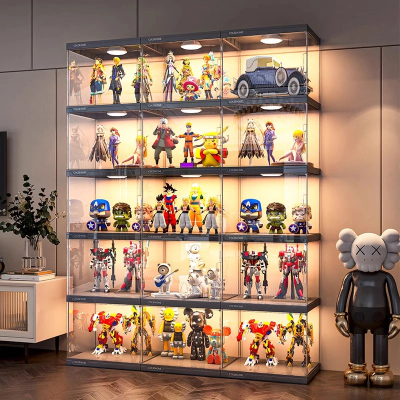 手办乐高展示柜模型陈列架子高达透明摆件家用展示盒