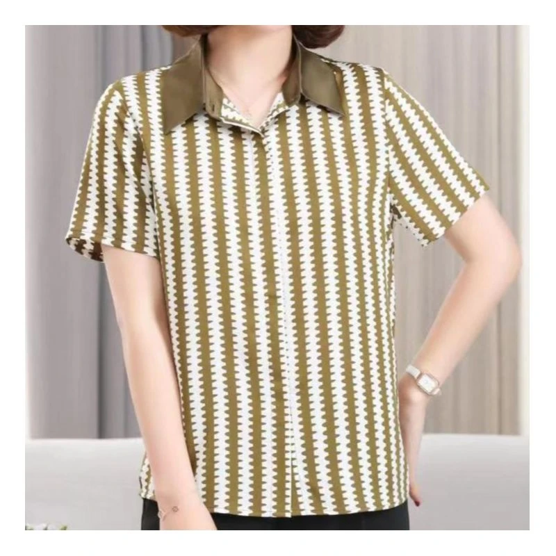 23260-10新款显瘦印花小衫