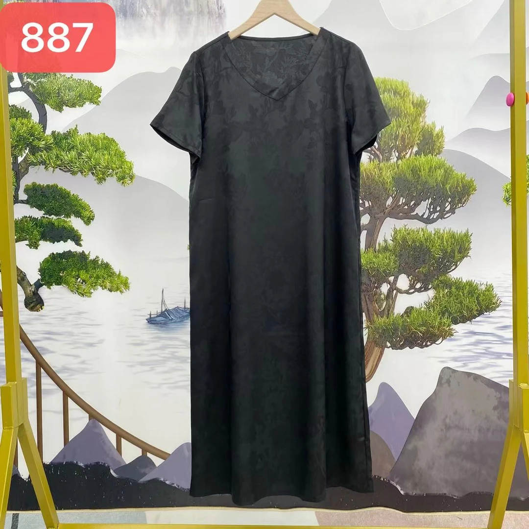 887-10（黑）女士新款气质连衣裙