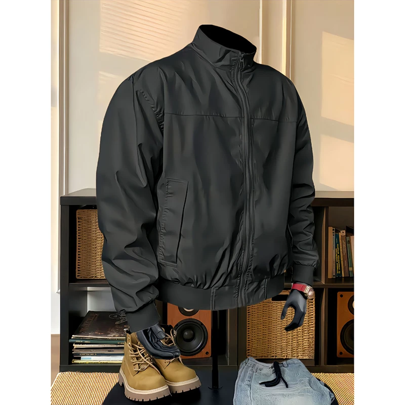 gtal美式工装棉服外套男款冬季加厚oversize教练夹克三防立领棉衣