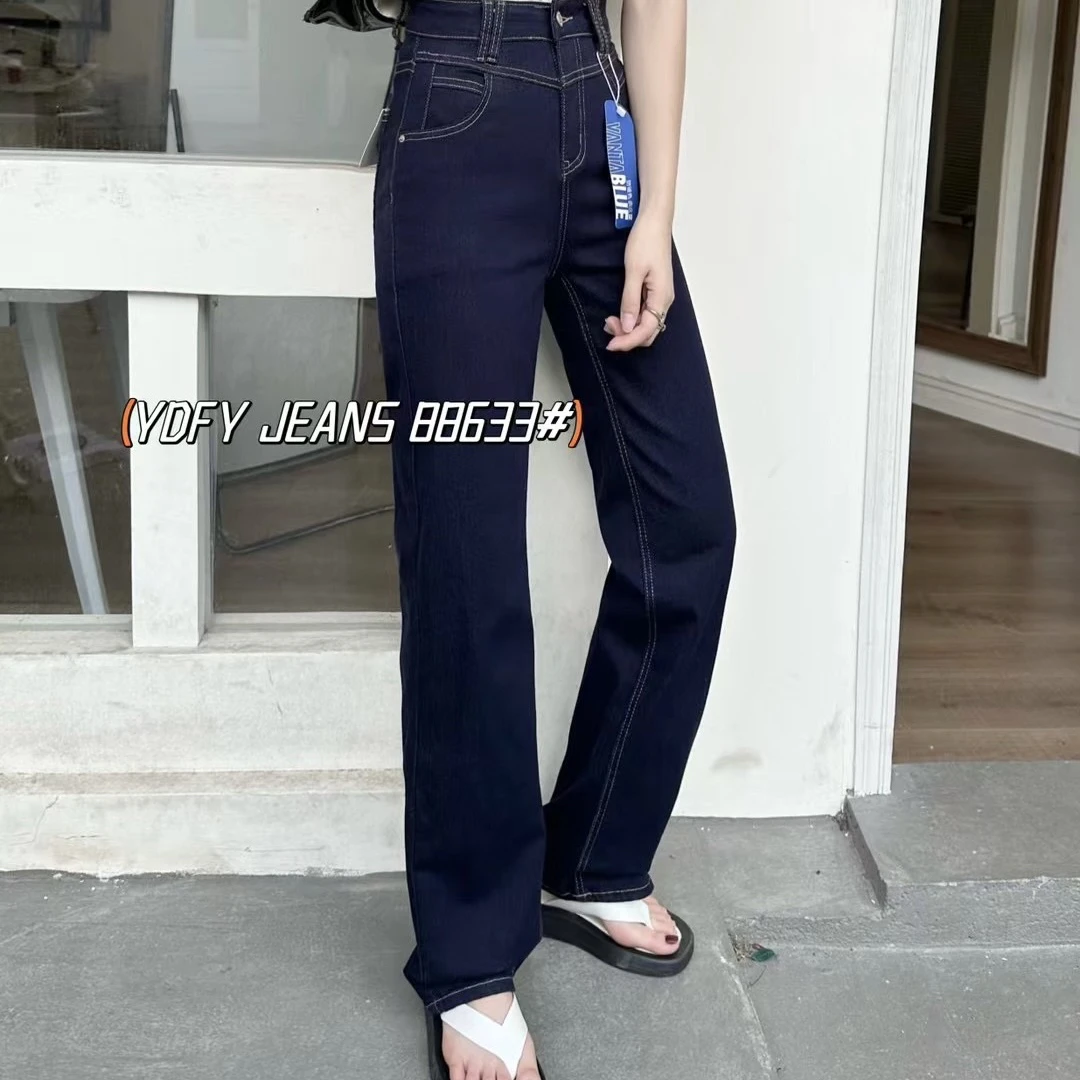 牛仔裤蓝色长裤显瘦百搭