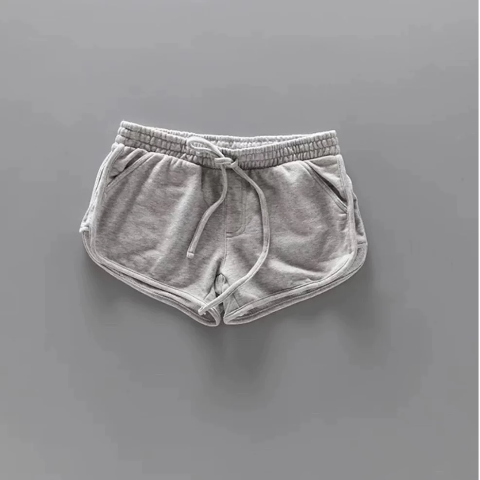 夏季高腰AA显瘦棉毛圈居家休闲运动短裤跑步热裤女