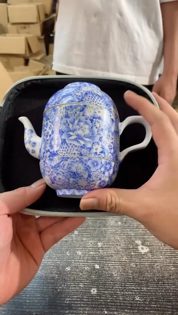【闪购商品】其他 珐琅珍藏掐丝银青花旅行套装