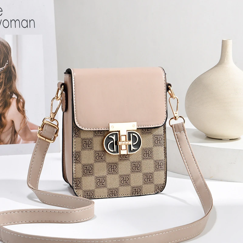 2025夏季新款迷你手机包休闲时尚百搭印花单肩斜挎包小包包小众潮