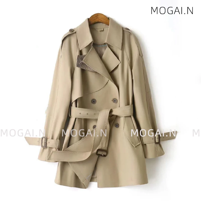 2024年新款秋季时尚短款小个子风衣外套英伦风高级感外套82566